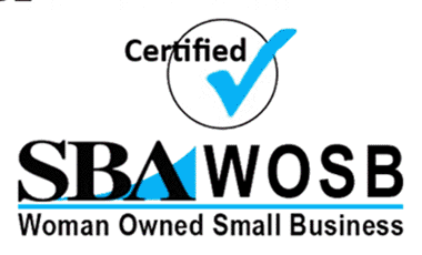 The SBA Certified Woman Owned Small Business Logo.